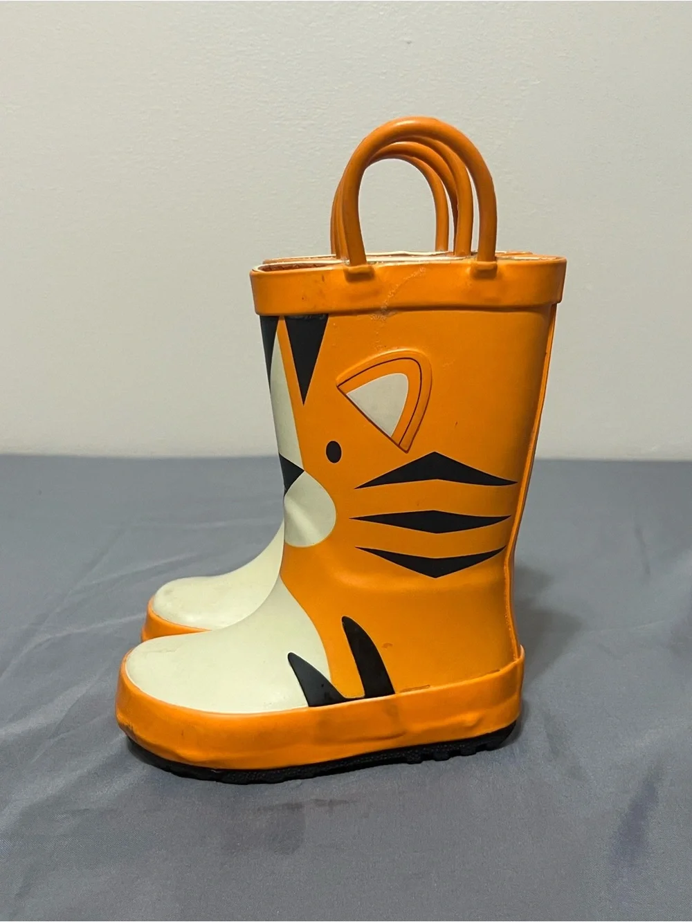 Toddler Lennon Orange Tiger Rain Boots - Cat & Jack